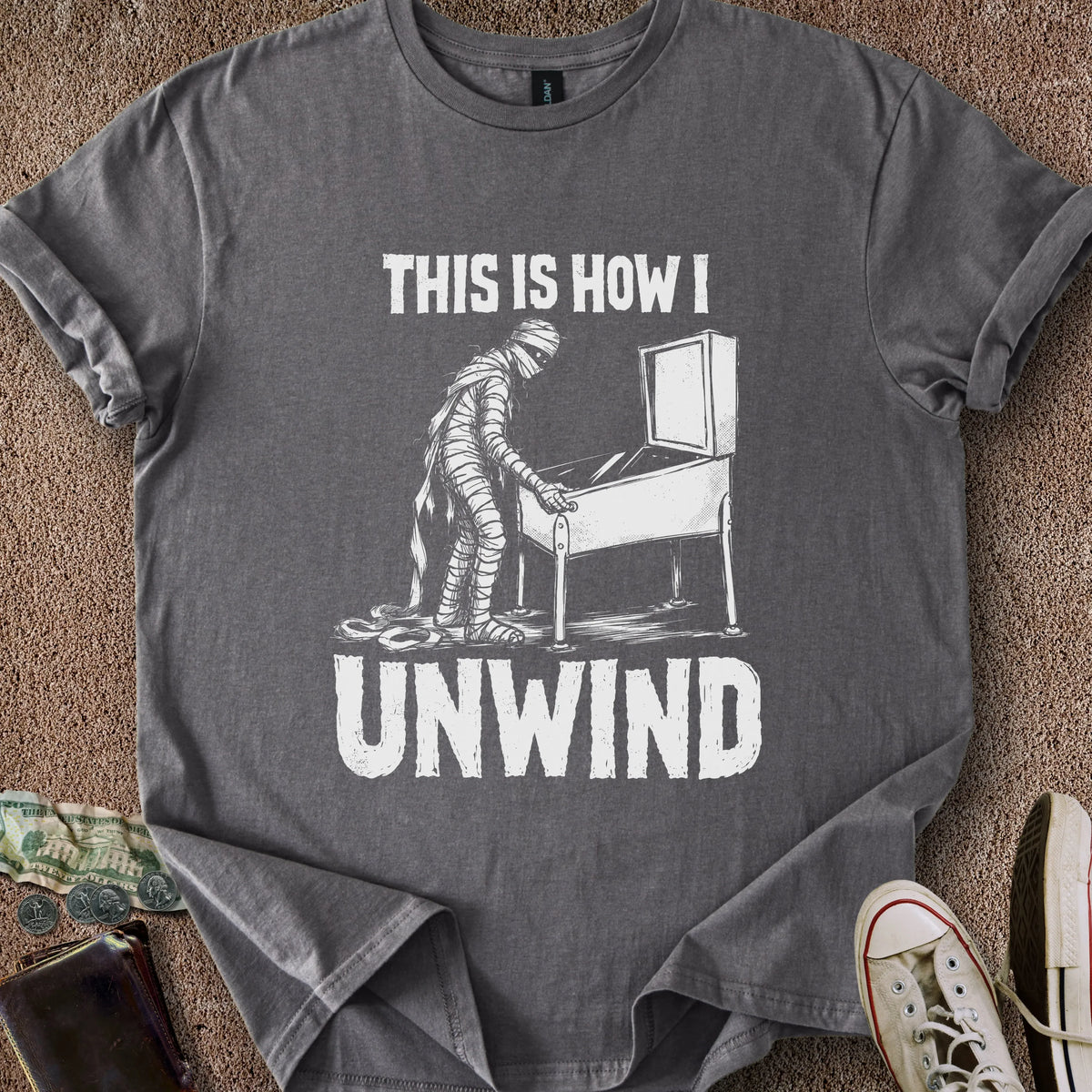 Printify T-Shirt Charcoal / S How I Unwind T-Shirt