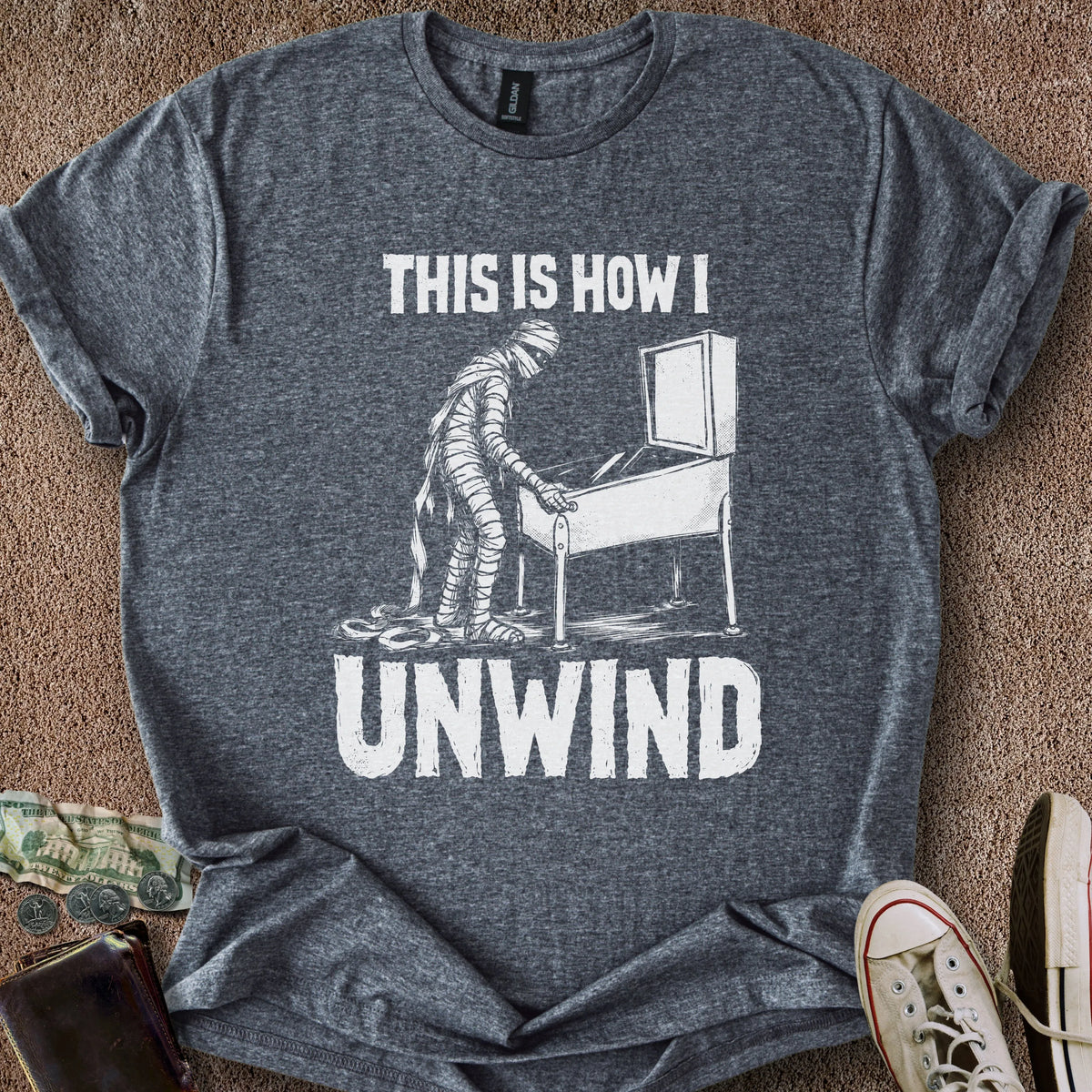 Printify T-Shirt Dark Heather / S How I Unwind T-Shirt