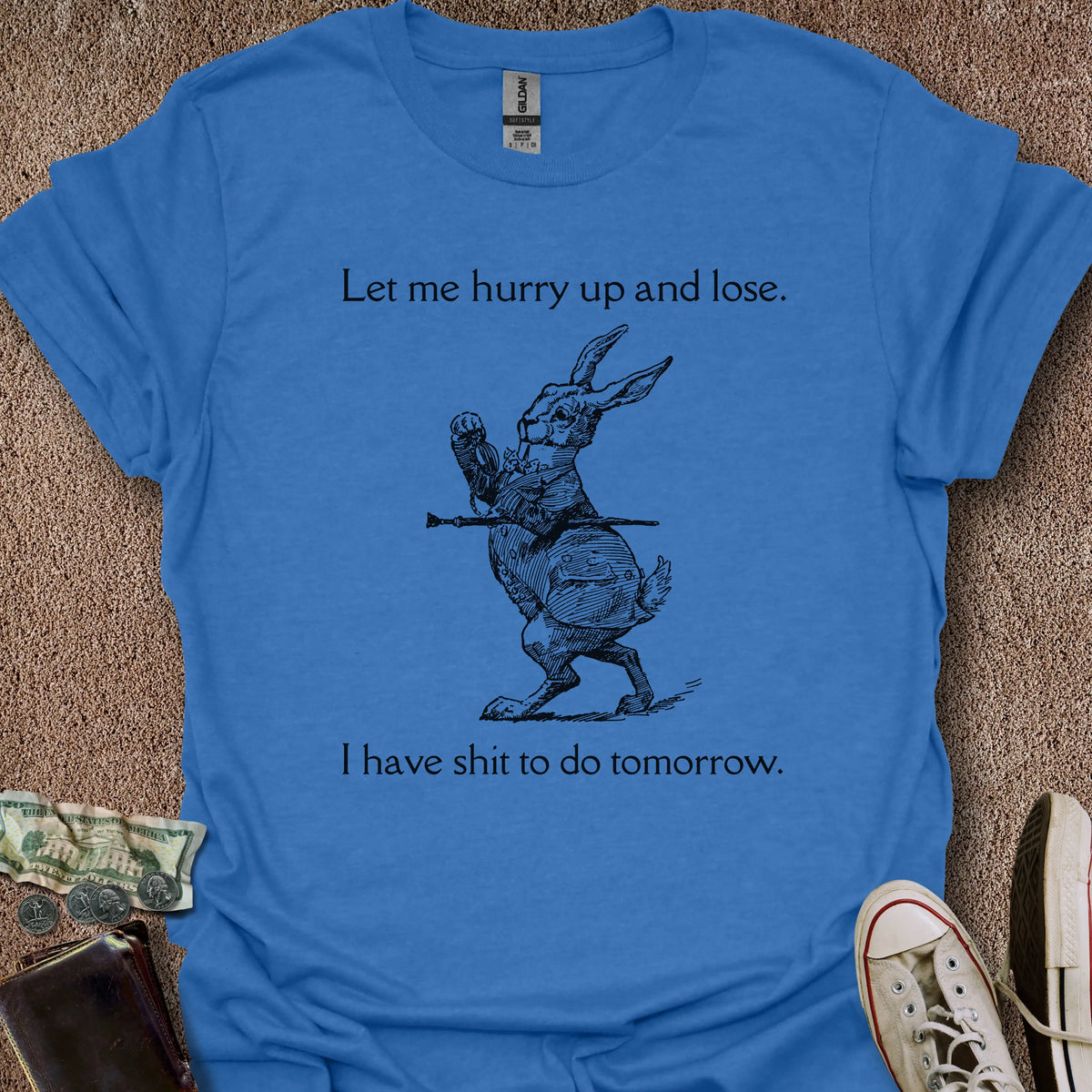 Printify T-Shirt Heather Royal / S Hurry Up & Lose T-Shirt