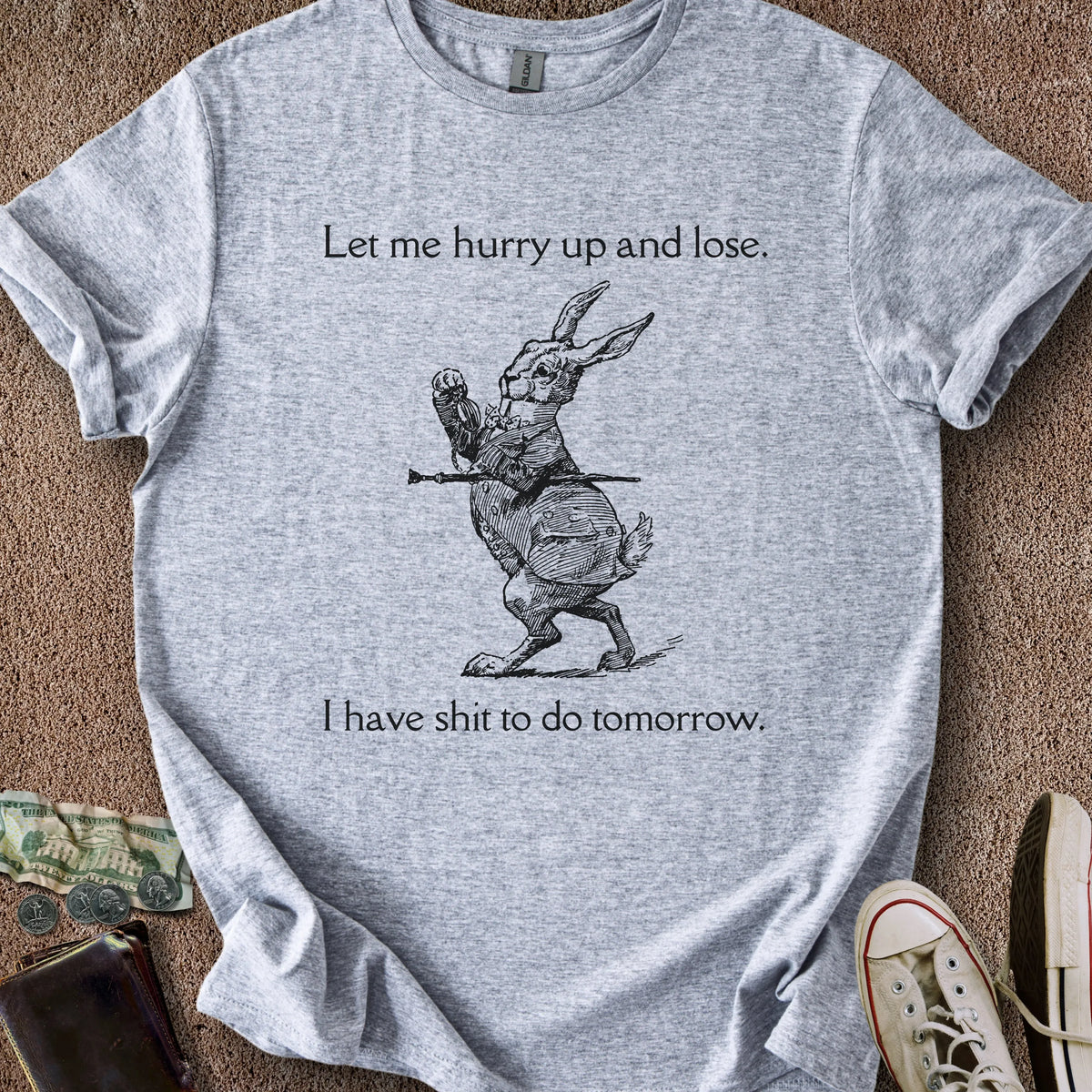 Printify T-Shirt Sport Grey / S Hurry Up & Lose T-Shirt