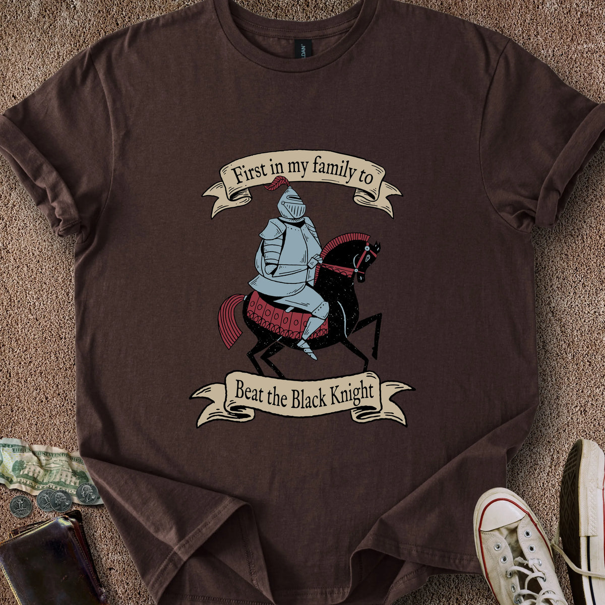Printify T-Shirt Dark Chocolate / S I Beat the Knight T-Shirt