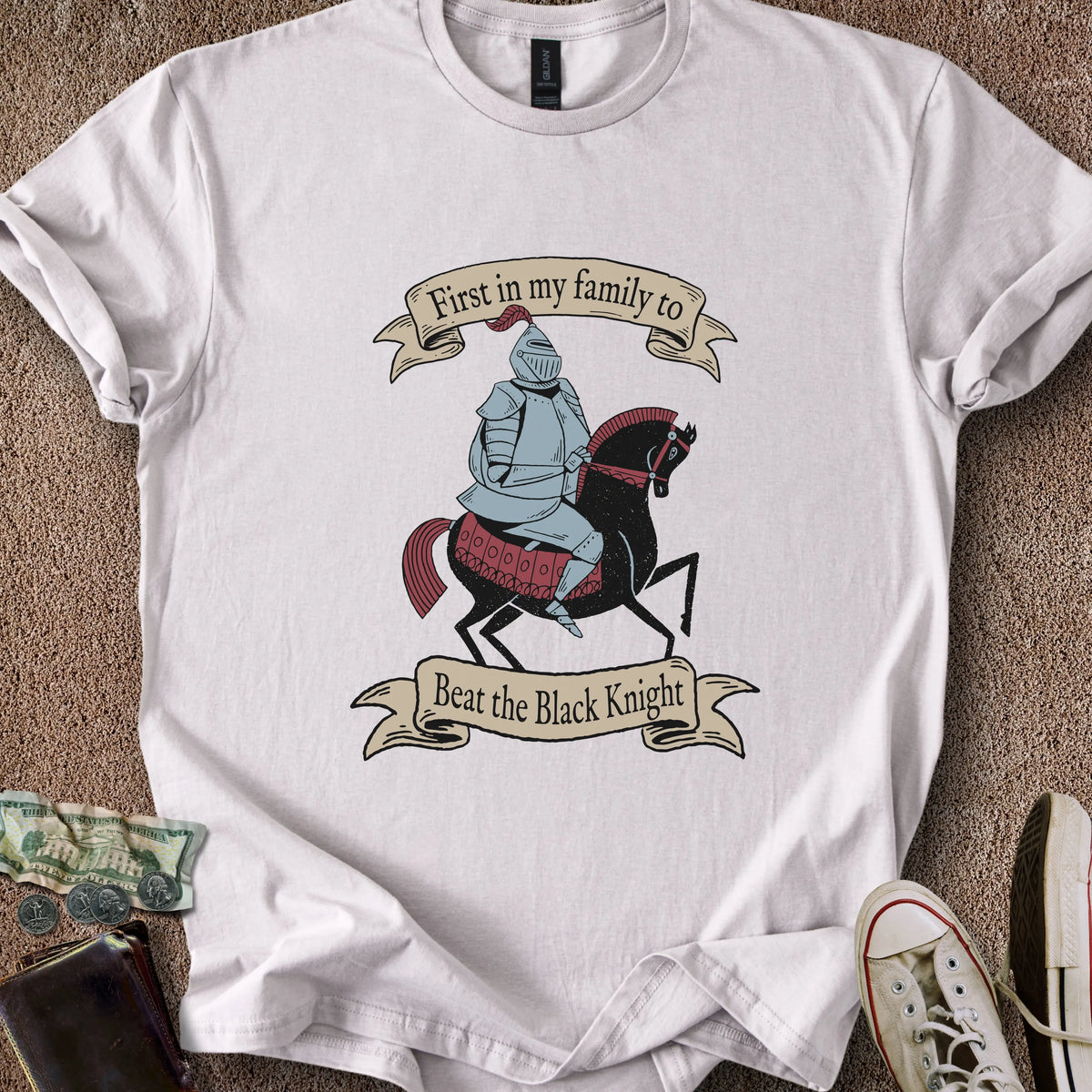 Printify T-Shirt Ice Grey / S I Beat the Knight T-Shirt