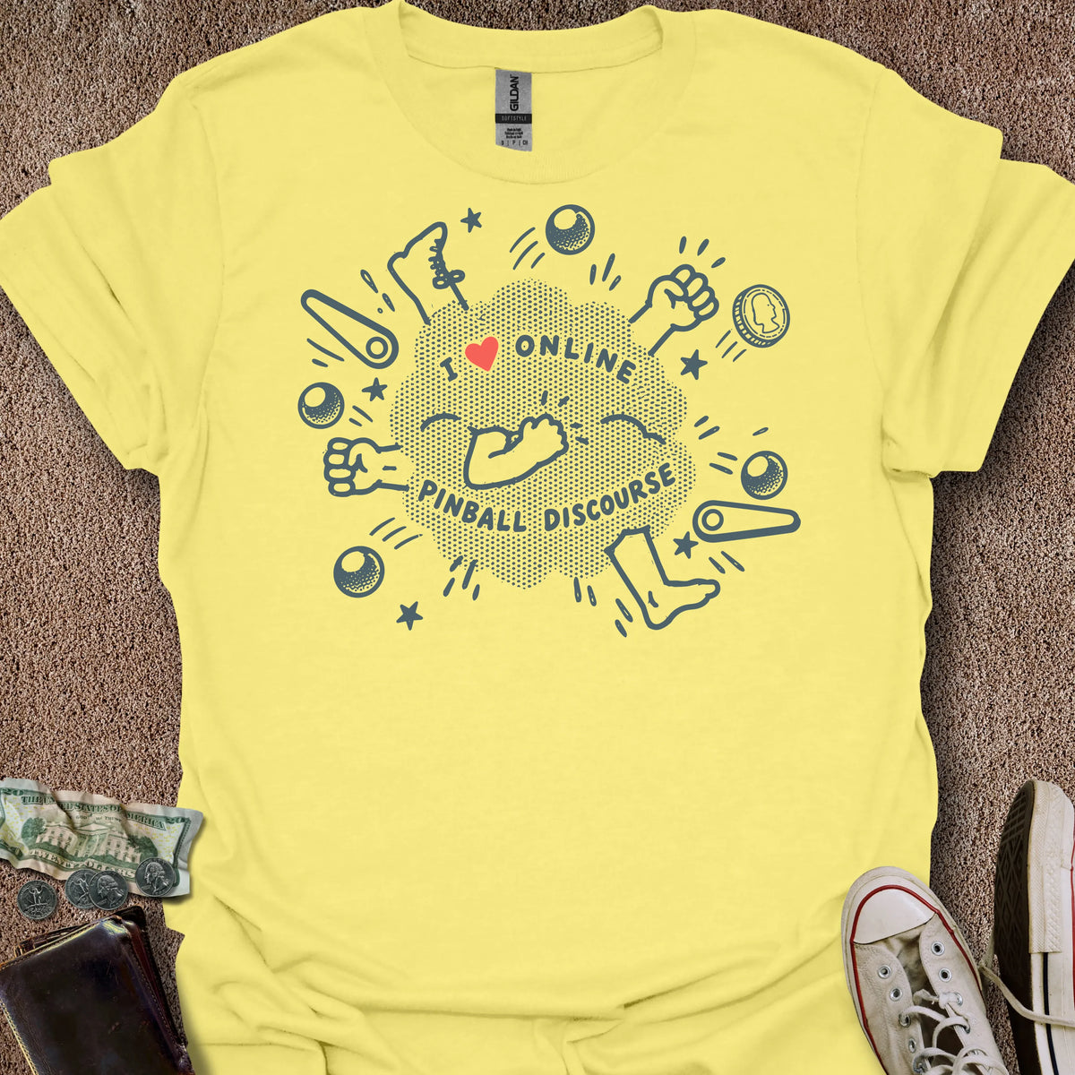 Printify T-Shirt Cornsilk / S I ❤️ Discourse T-Shirt