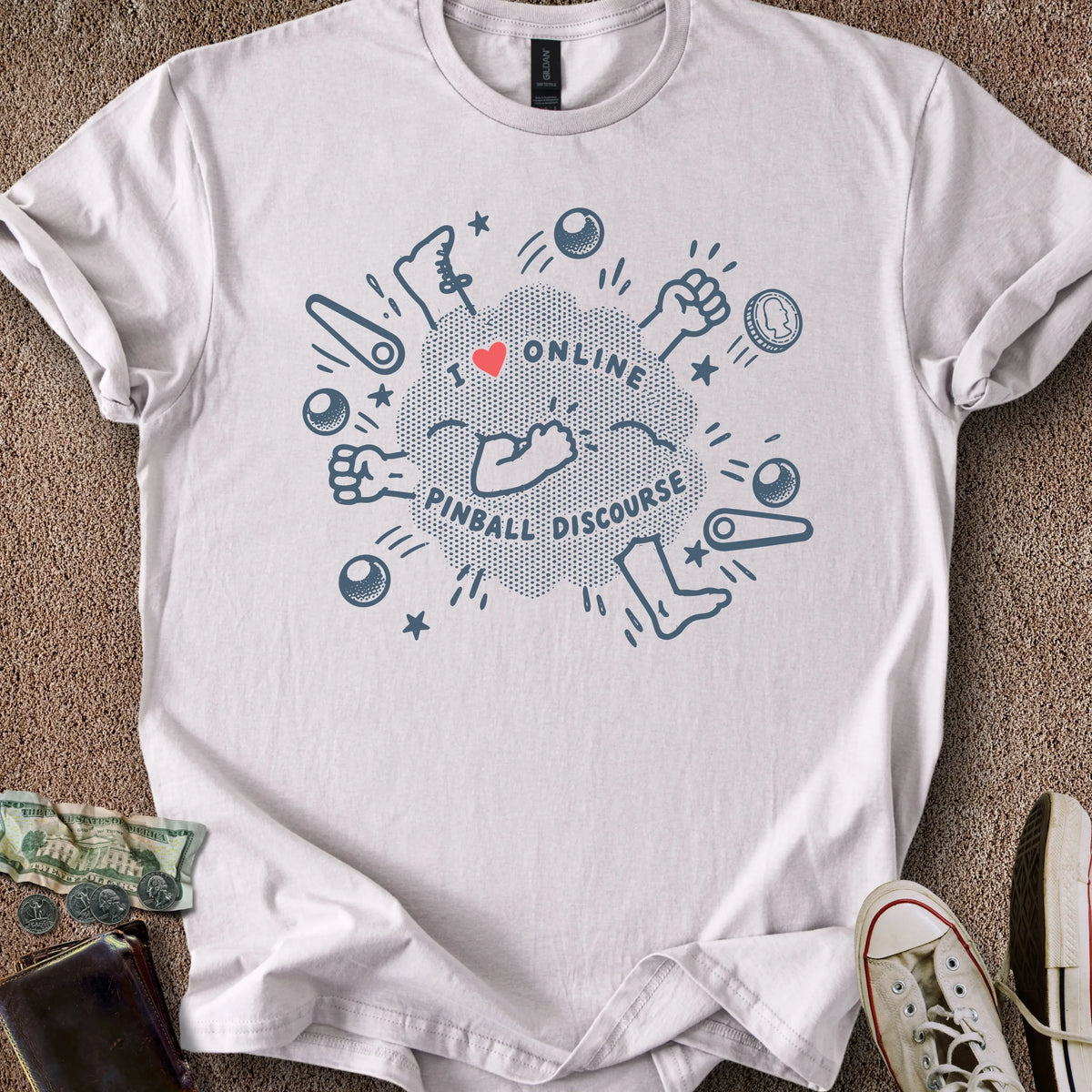 Printify T-Shirt Ice Grey / S I ❤️ Discourse T-Shirt