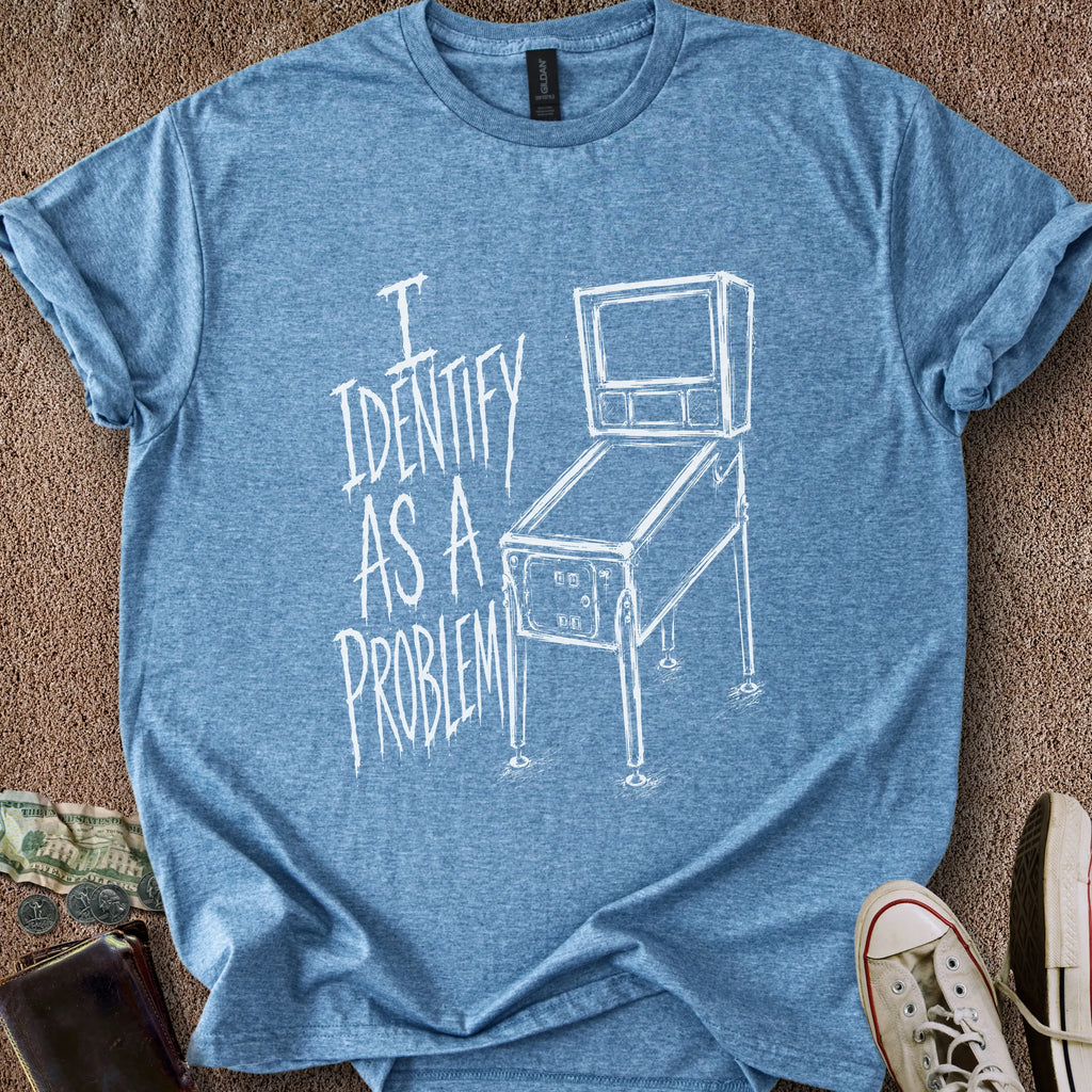 Printify T-Shirt Heather Indigo / S I Identify As A Problem T-Shirt
