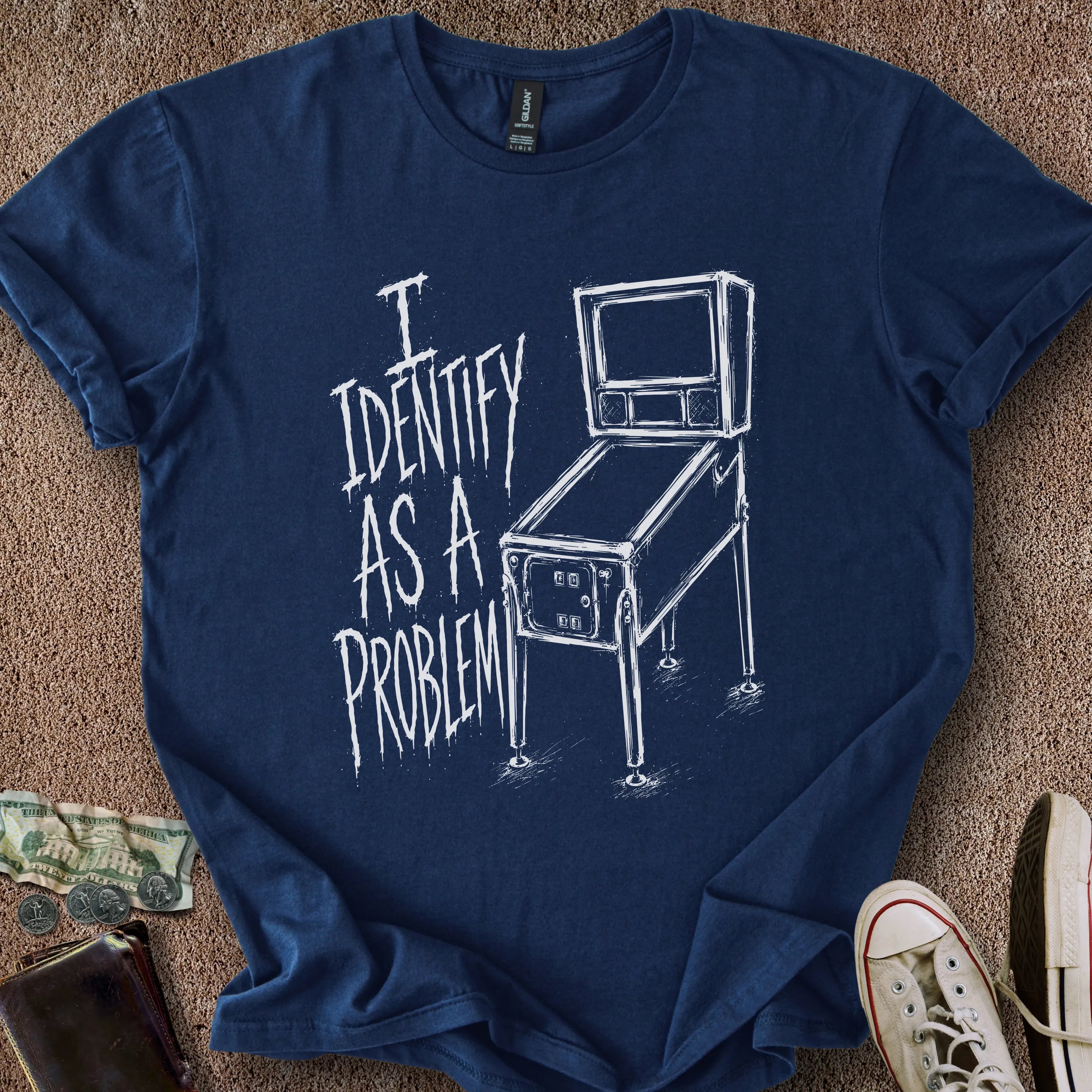 Printify T-Shirt Navy / S I Identify As A Problem T-Shirt