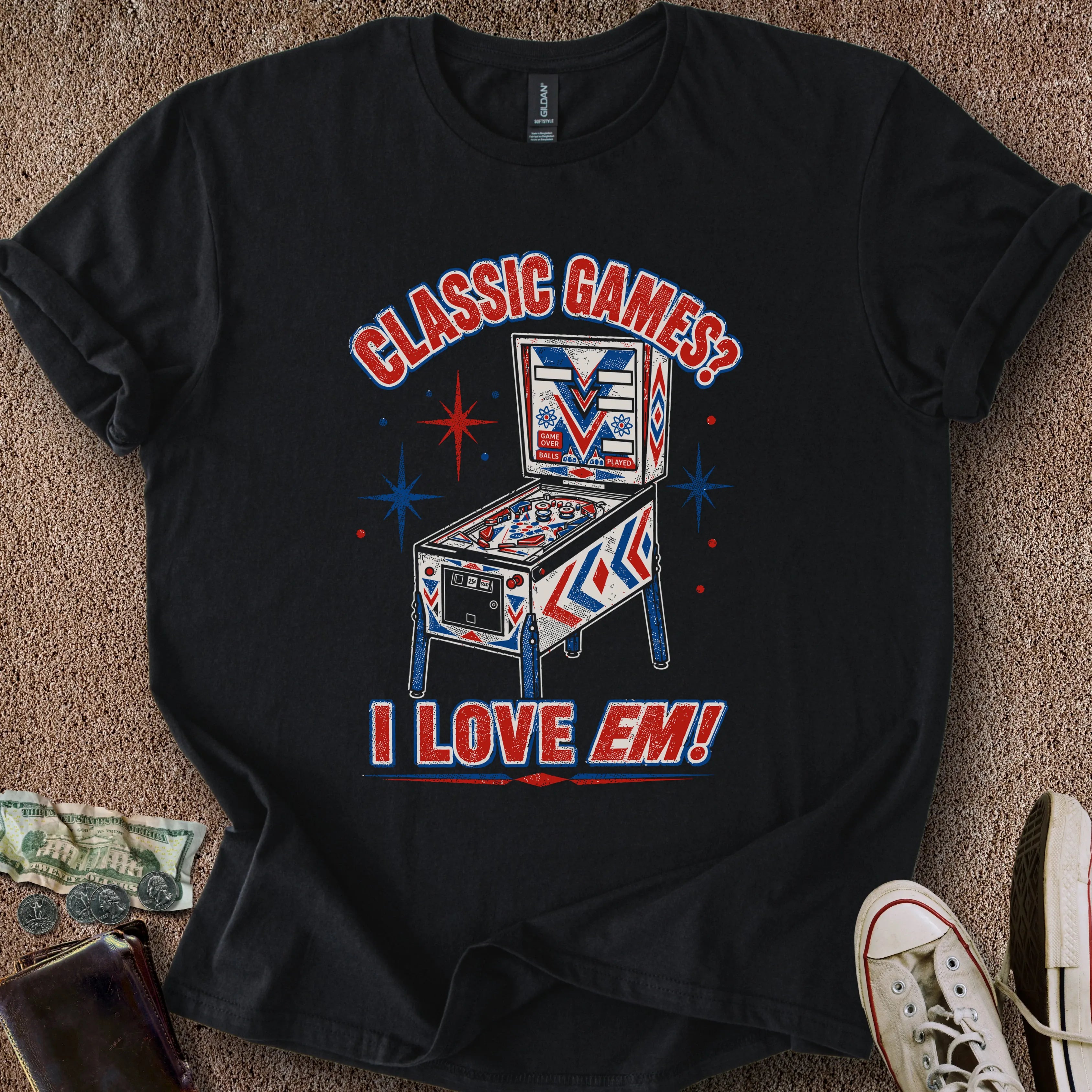 Printify T-Shirt Black / S I Love EMs T-Shirt