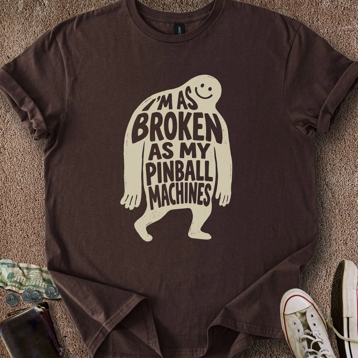Printify T-Shirt Dark Chocolate / S I'm Broken Too T-Shirt