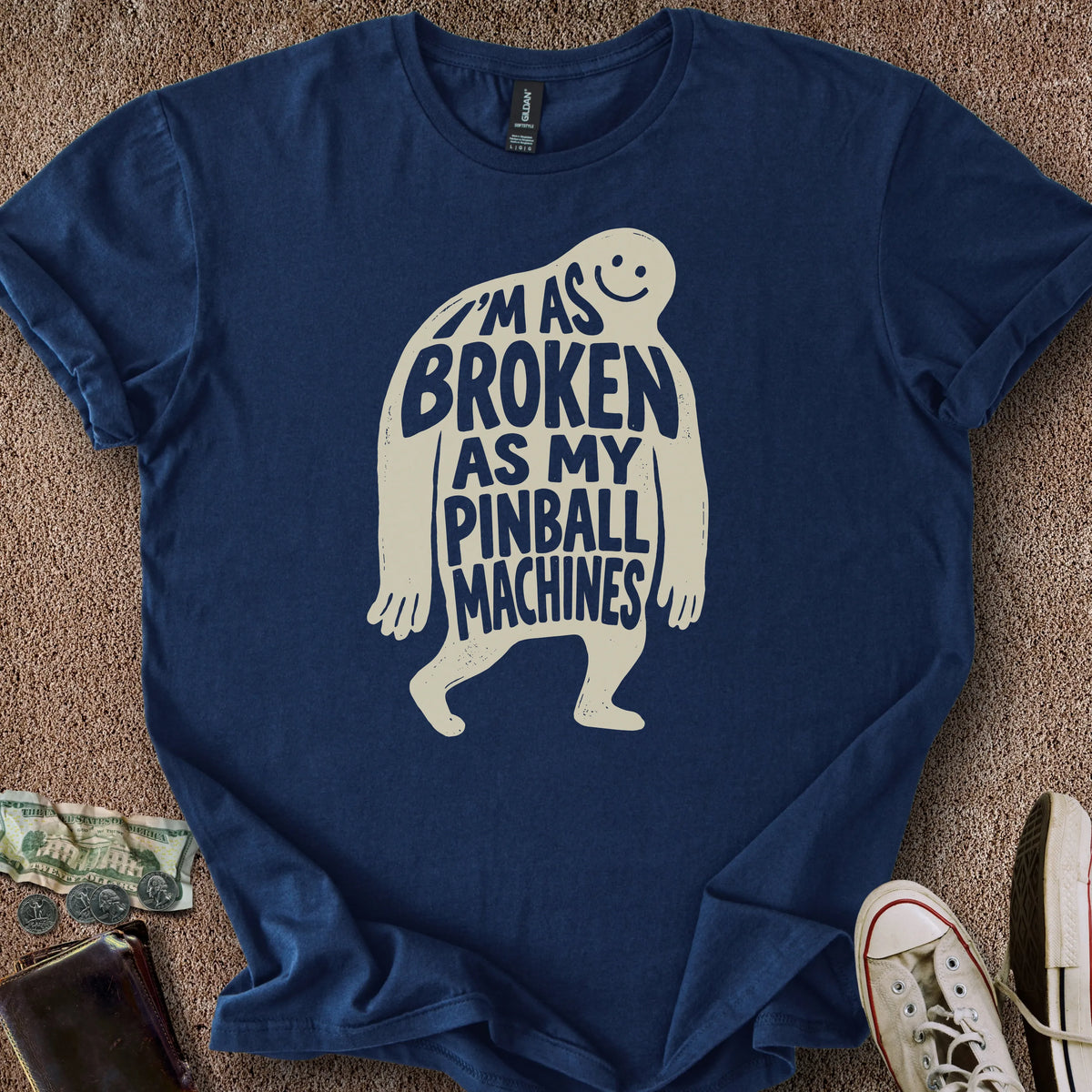 Printify T-Shirt Navy / S I'm Broken Too T-Shirt