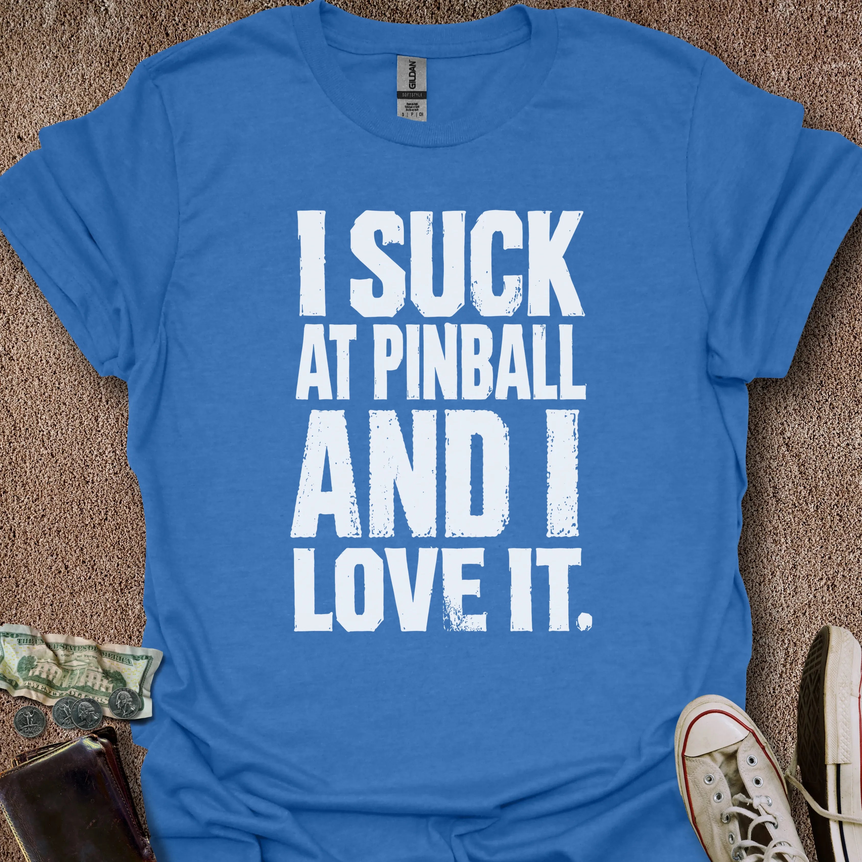 Printify T-Shirt Heather Royal / S I Suck At Pinball T-Shirt