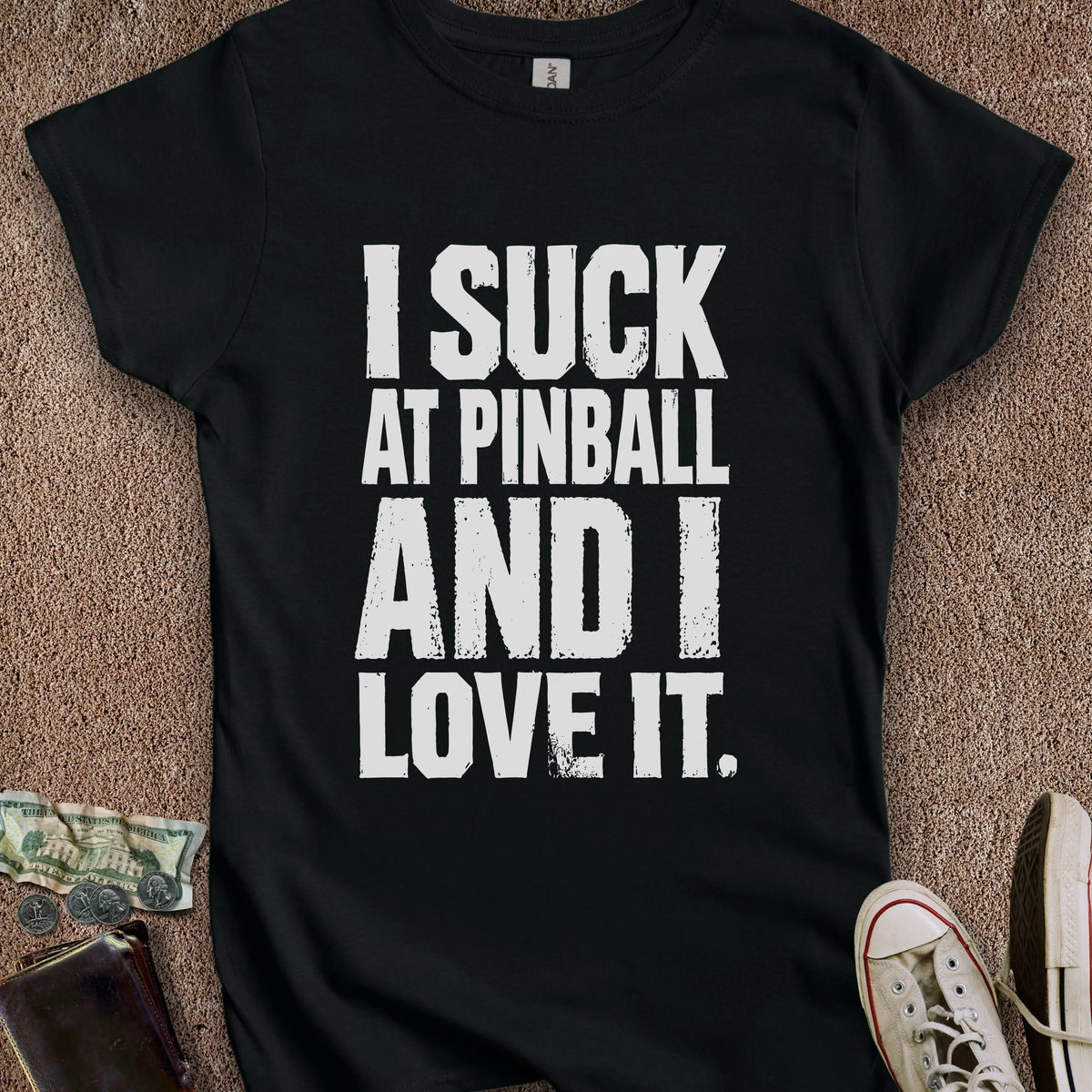 Printify T-Shirt S / Black I Suck at Pinball Women's T-Shirt