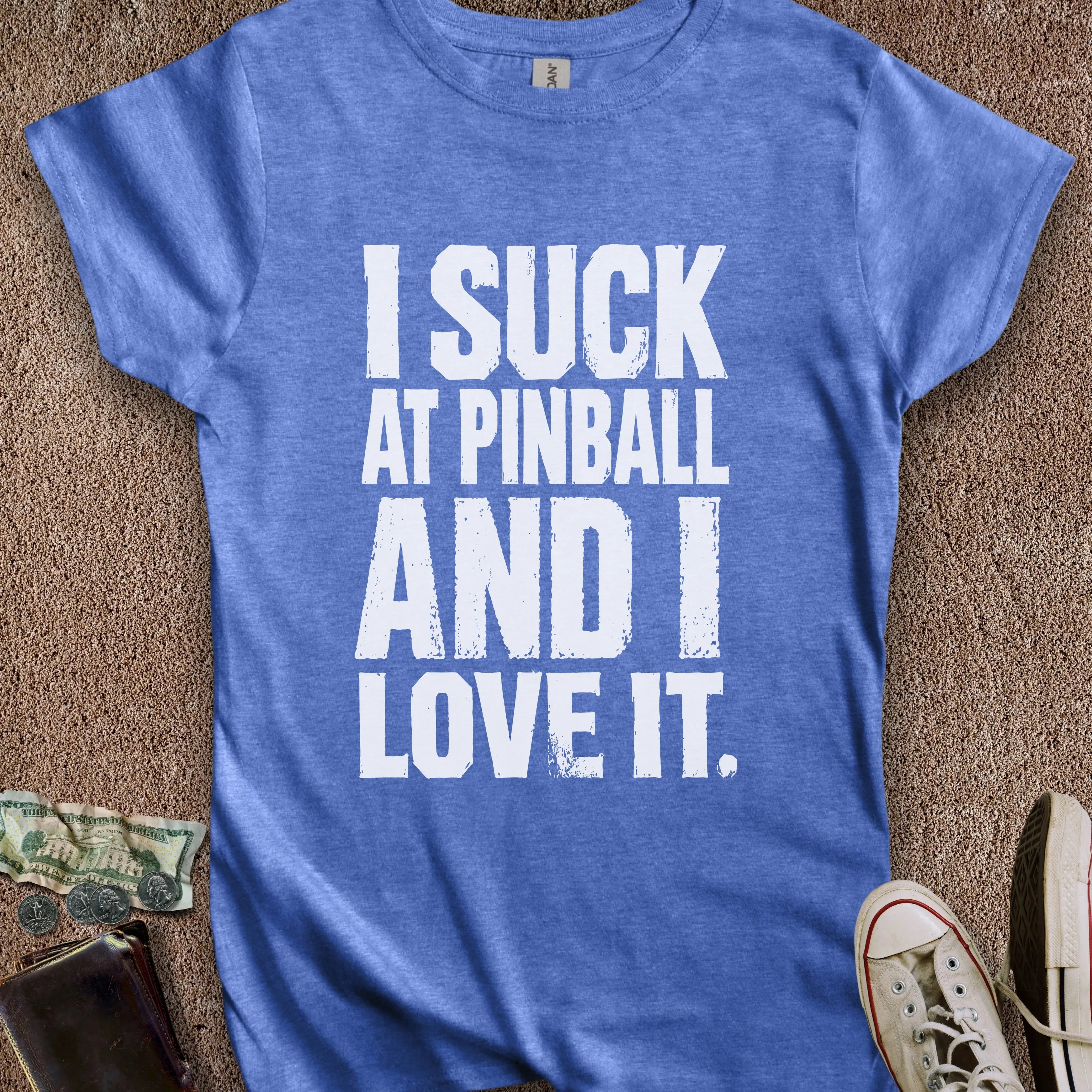 Printify T-Shirt S / Royal I Suck at Pinball Women's T-Shirt