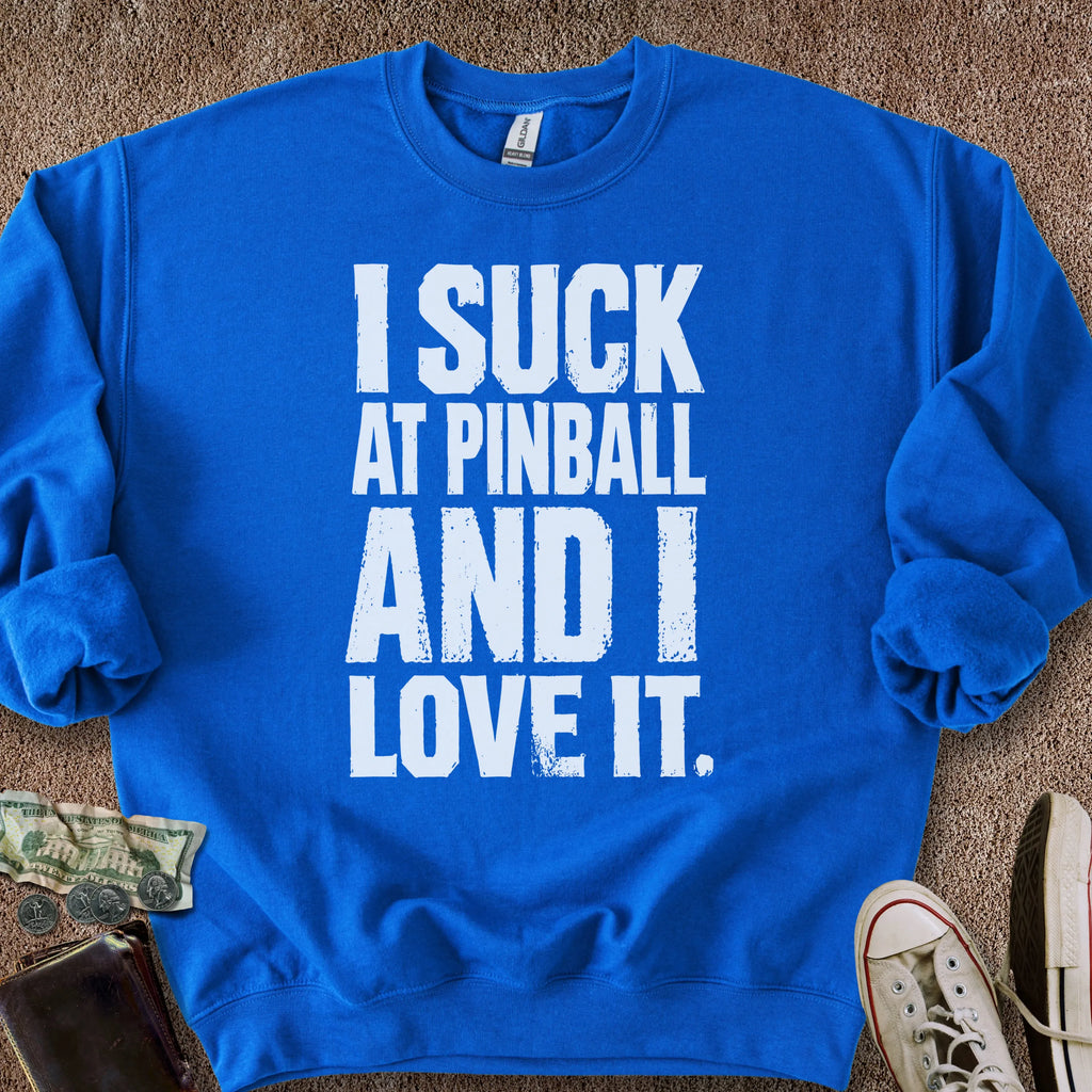 Printify Sweatshirt S / Royal I Suck @Pinball Sweatshirt
