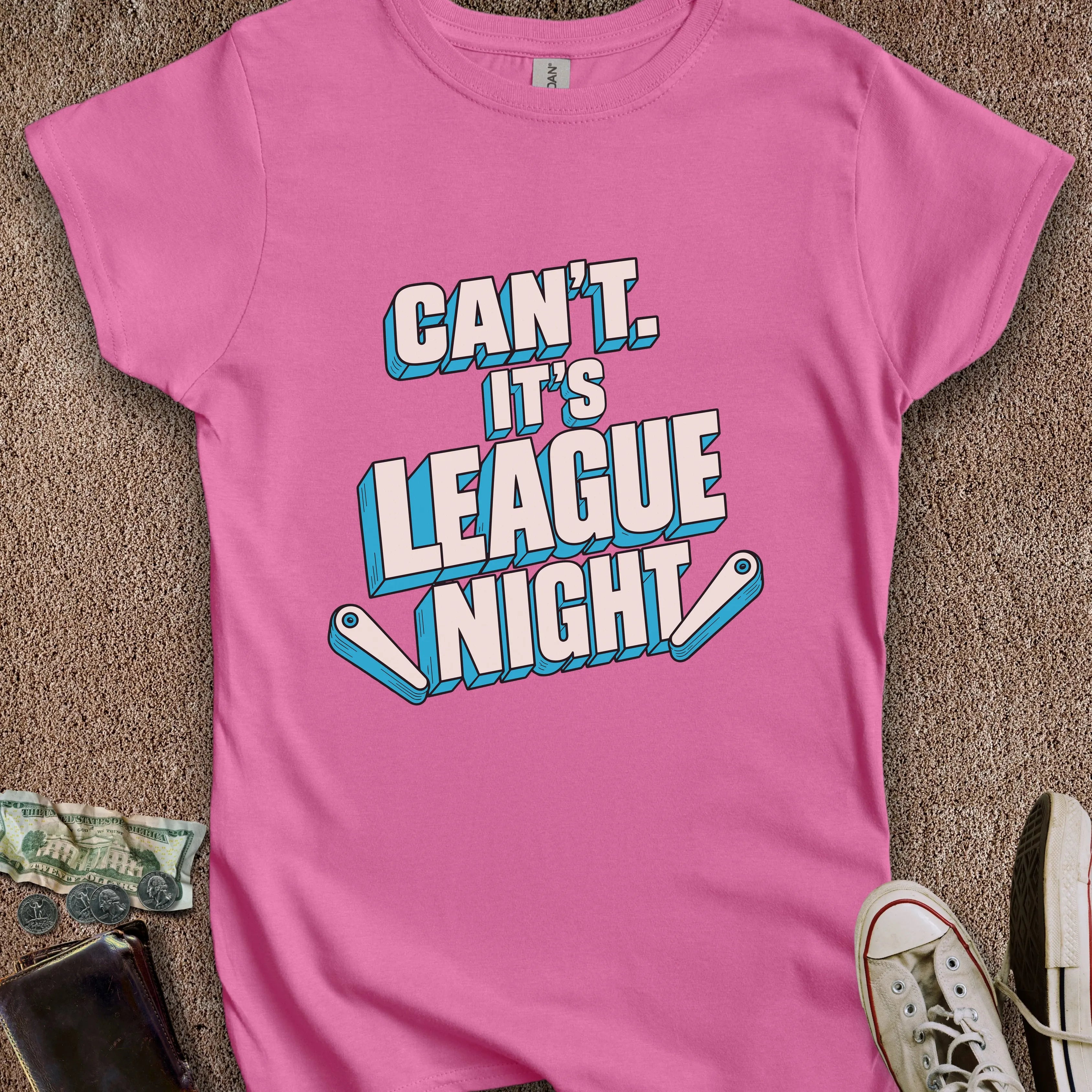 Printify T-Shirt S / Azalea It's League Night Women's T-Shirt