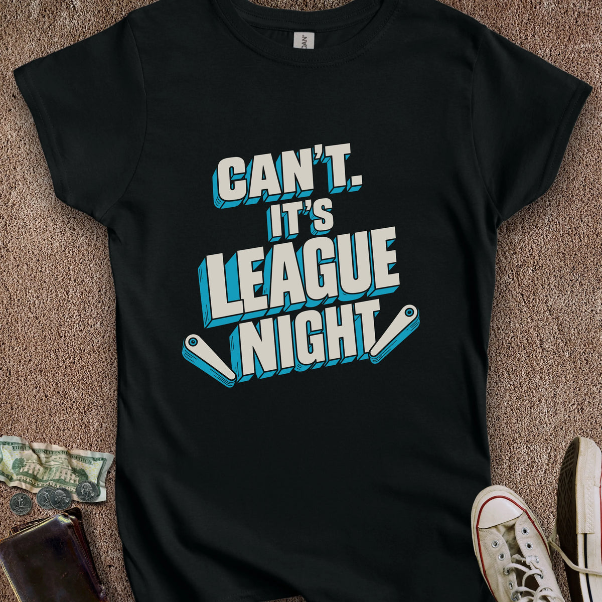Printify T-Shirt S / Black It's League Night Women's T-Shirt
