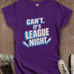Printify T-Shirt S / Purple It's League Night Women's T-Shirt