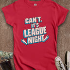 Printify T-Shirt S / Red It's League Night Women's T-Shirt