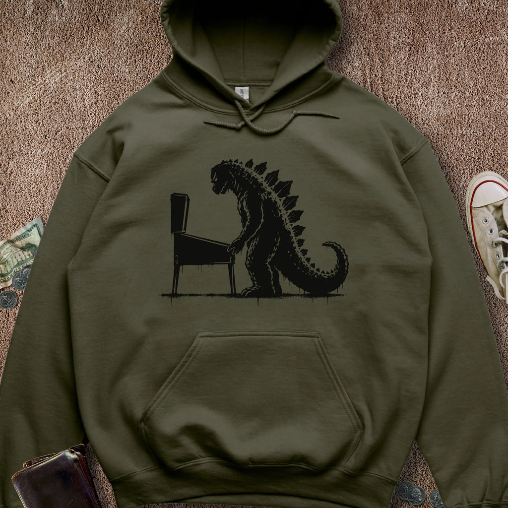 Printify Hoodie Military Green / S Kaiju Pinball Hoodie