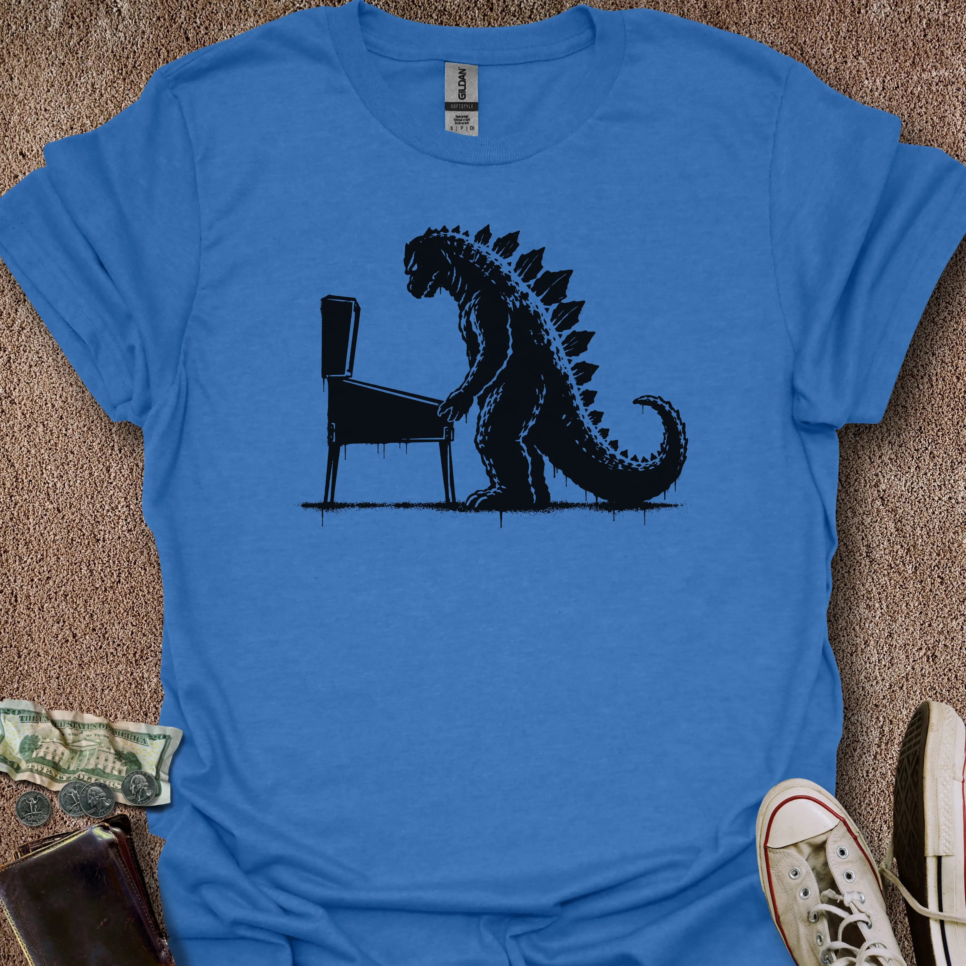 Printify T-Shirt Heather Royal / S Kaiju Pinball T-Shirt
