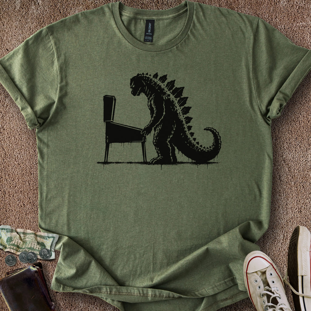 Printify T-Shirt Military Green / S Kaiju Pinball T-Shirt
