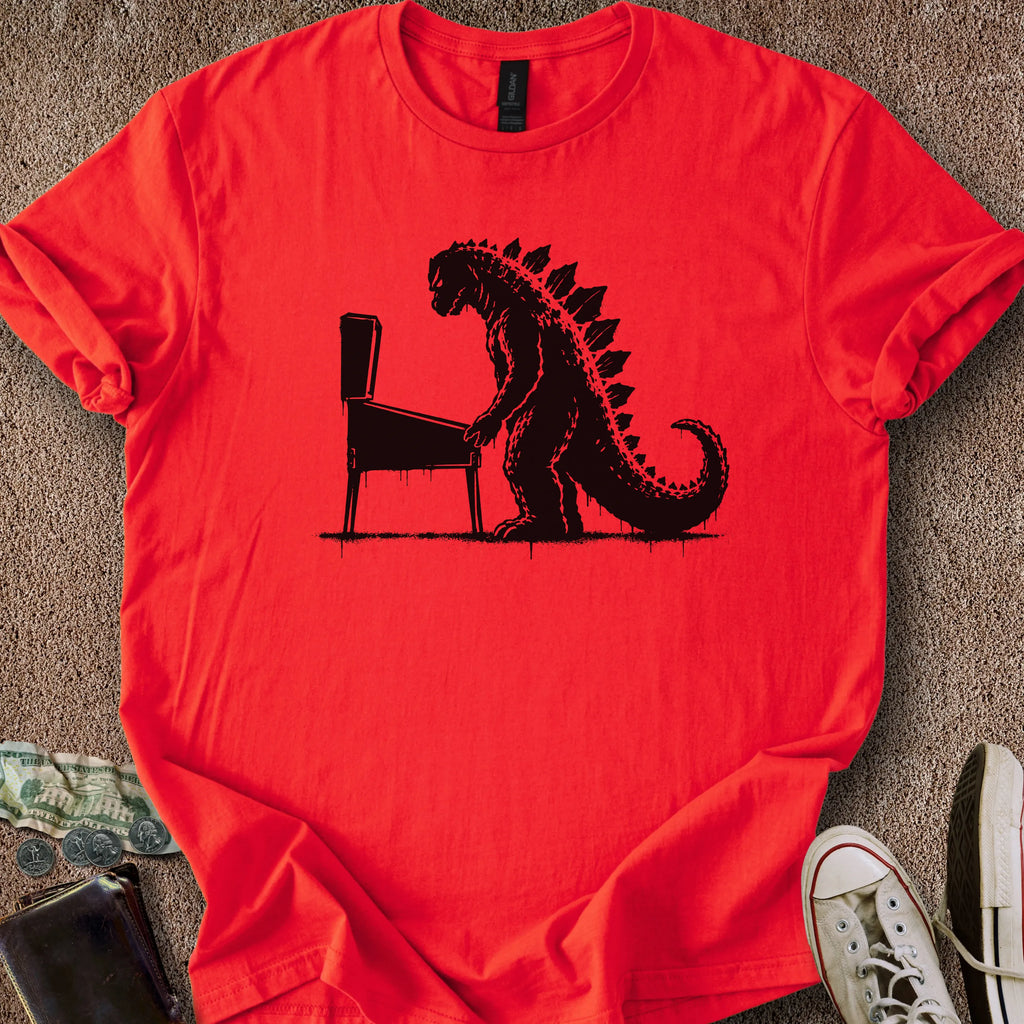 Printify T-Shirt Red / S Kaiju Pinball T-Shirt
