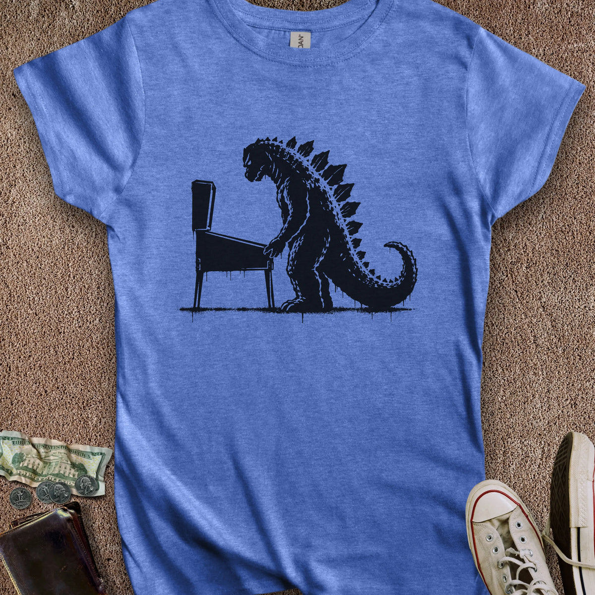 Printify T-Shirt S / Royal Kaiju Playing Pinball Women's T-Shirt