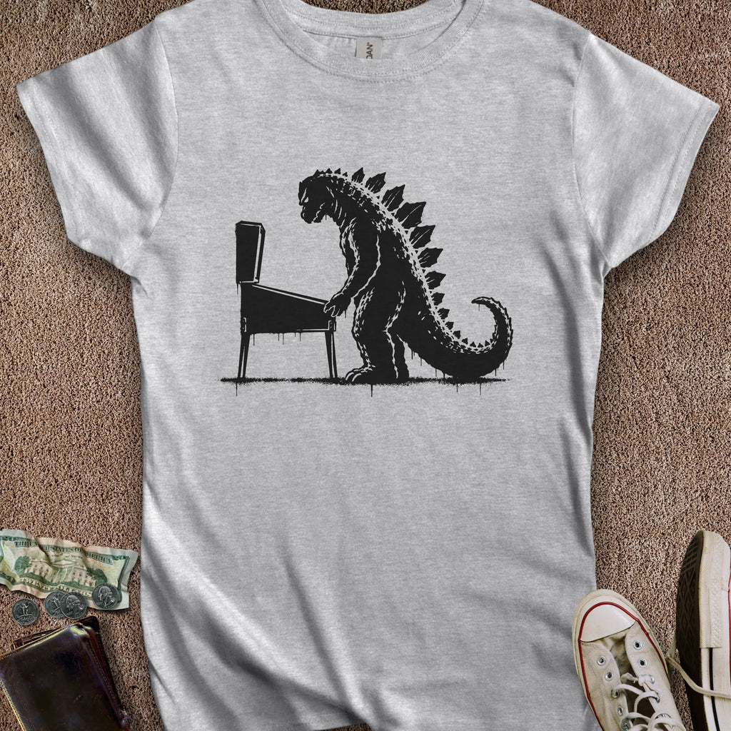 Printify T-Shirt S / Sport Grey Kaiju Playing Pinball Women's T-Shirt