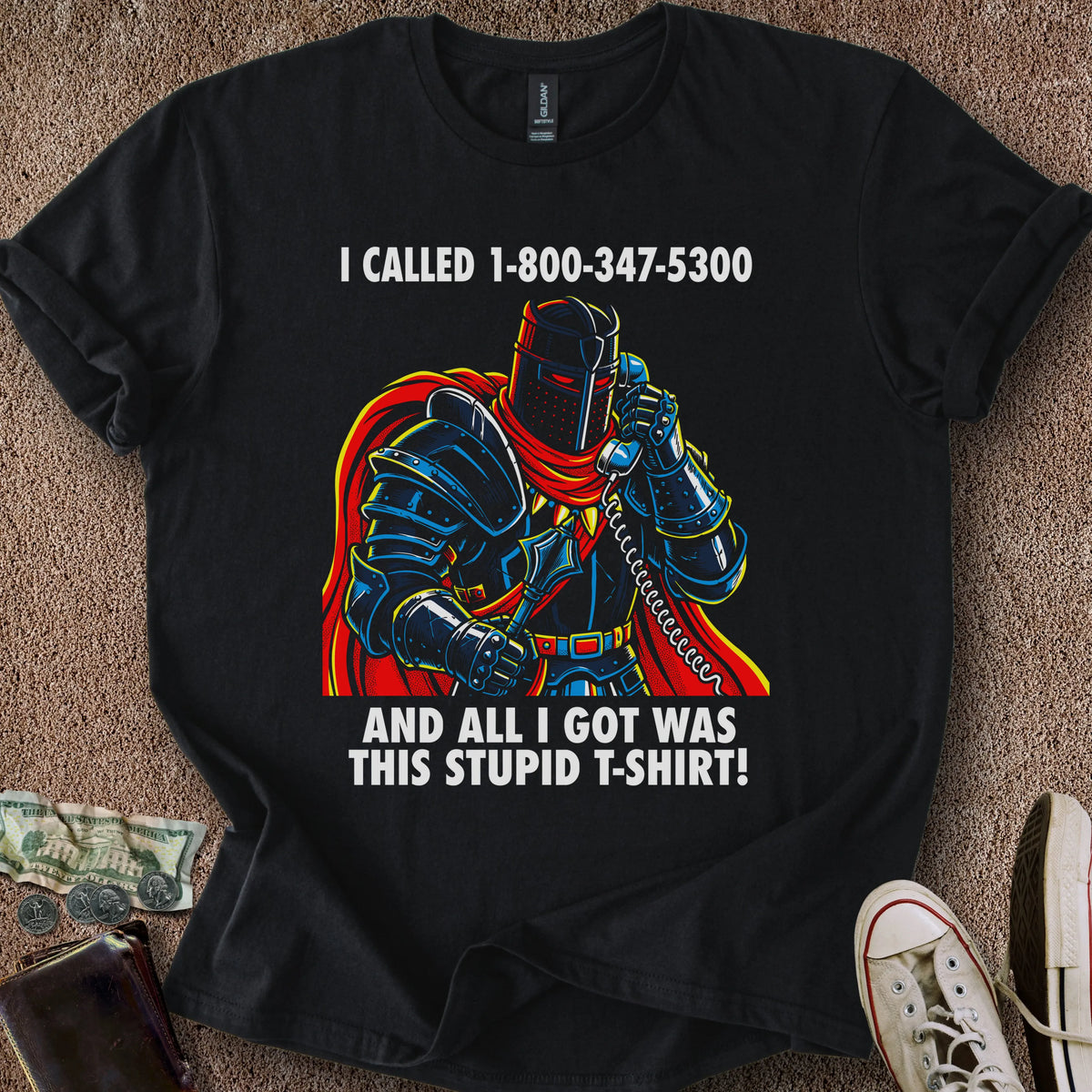 Printify T-Shirt S / Black Knight Caller T-Shirt