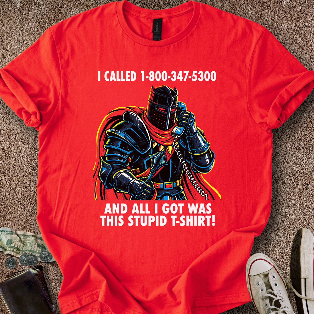 Printify T-Shirt S / Red Knight Caller T-Shirt