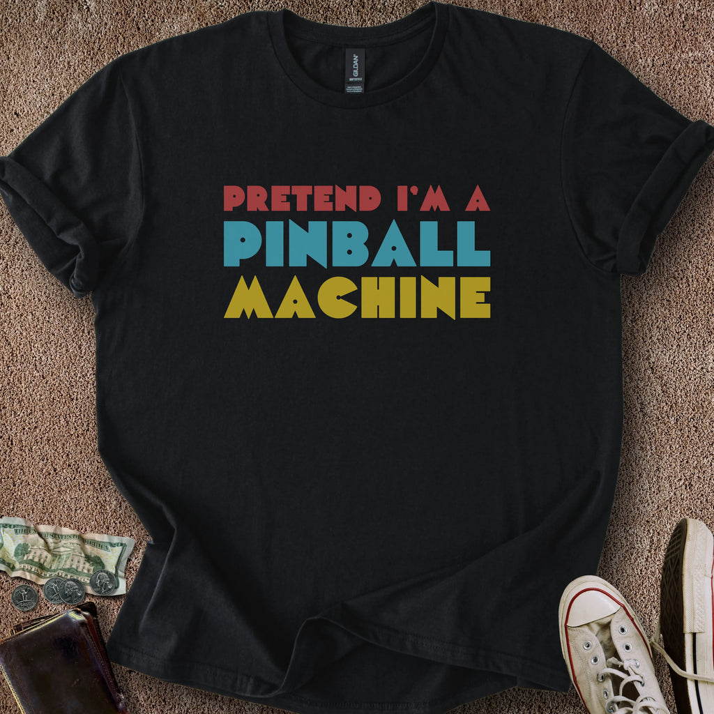 Printify T-Shirt Black / S Lazy Pinball Costume T-Shirt