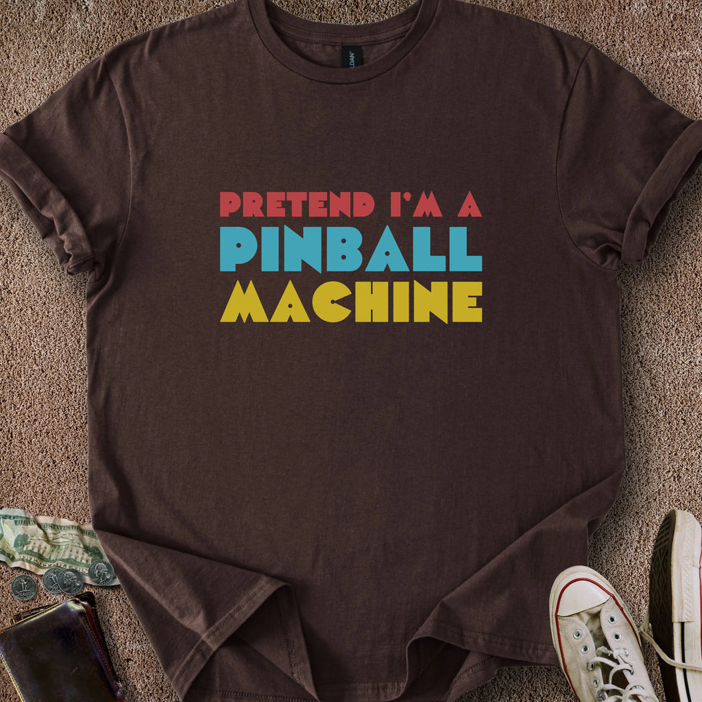 Printify T-Shirt Dark Chocolate / S Lazy Pinball Costume T-Shirt
