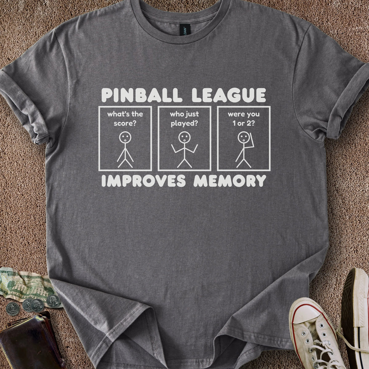 Printify T-Shirt Charcoal / S League Memory T-Shirt
