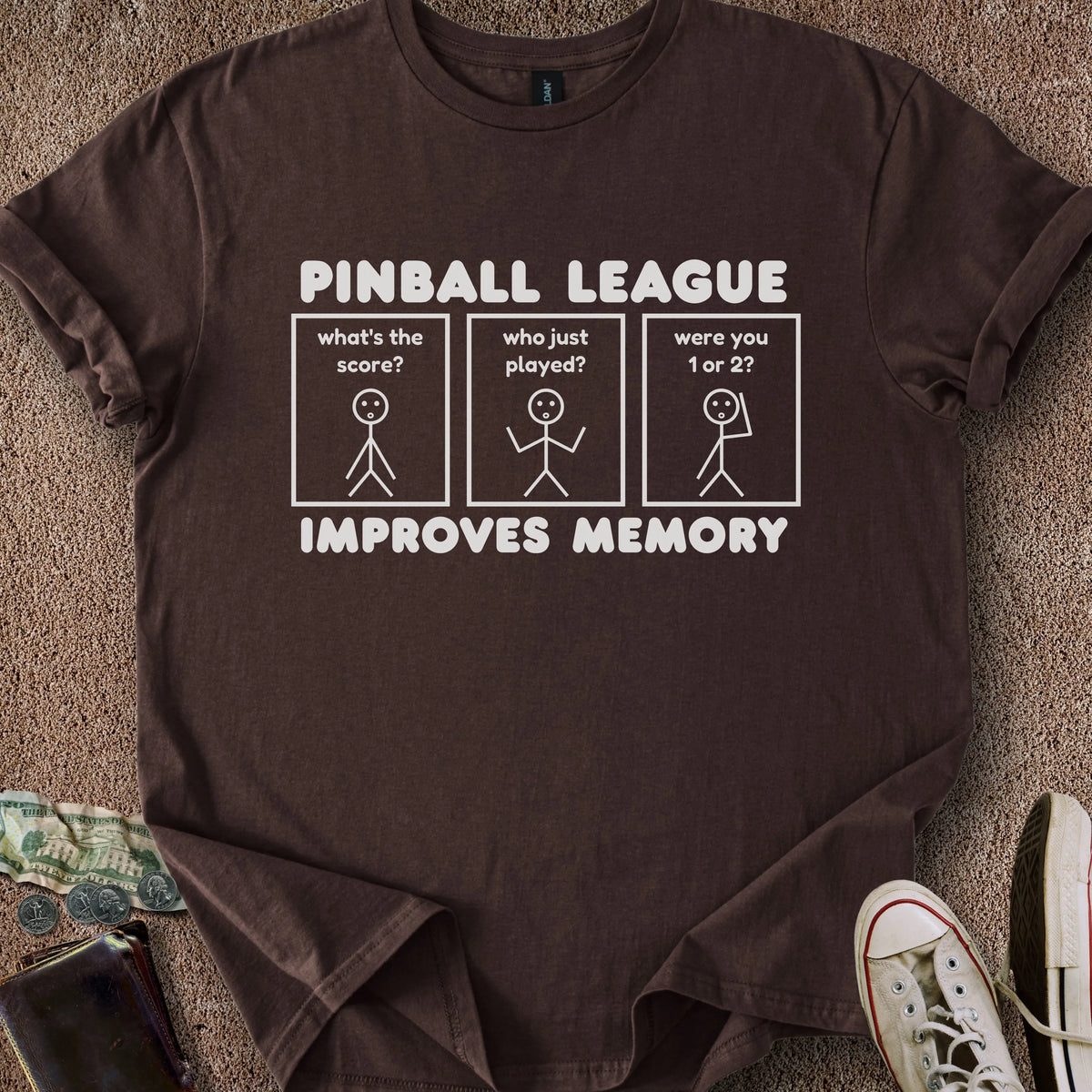 Printify T-Shirt Dark Chocolate / S League Memory T-Shirt