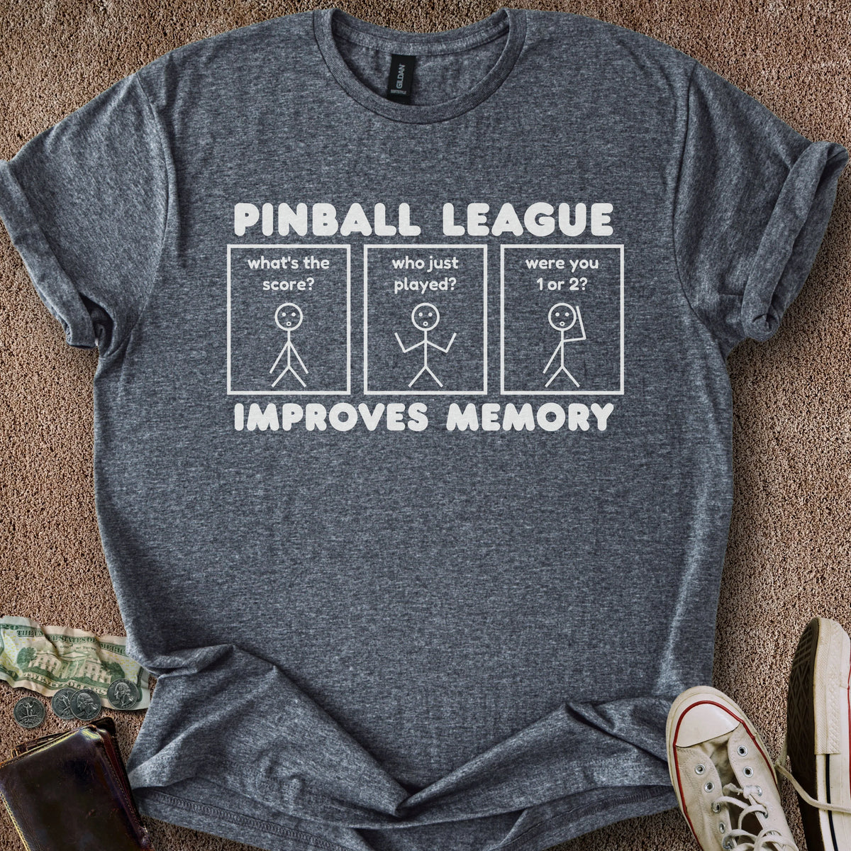 Printify T-Shirt Dark Heather / S League Memory T-Shirt