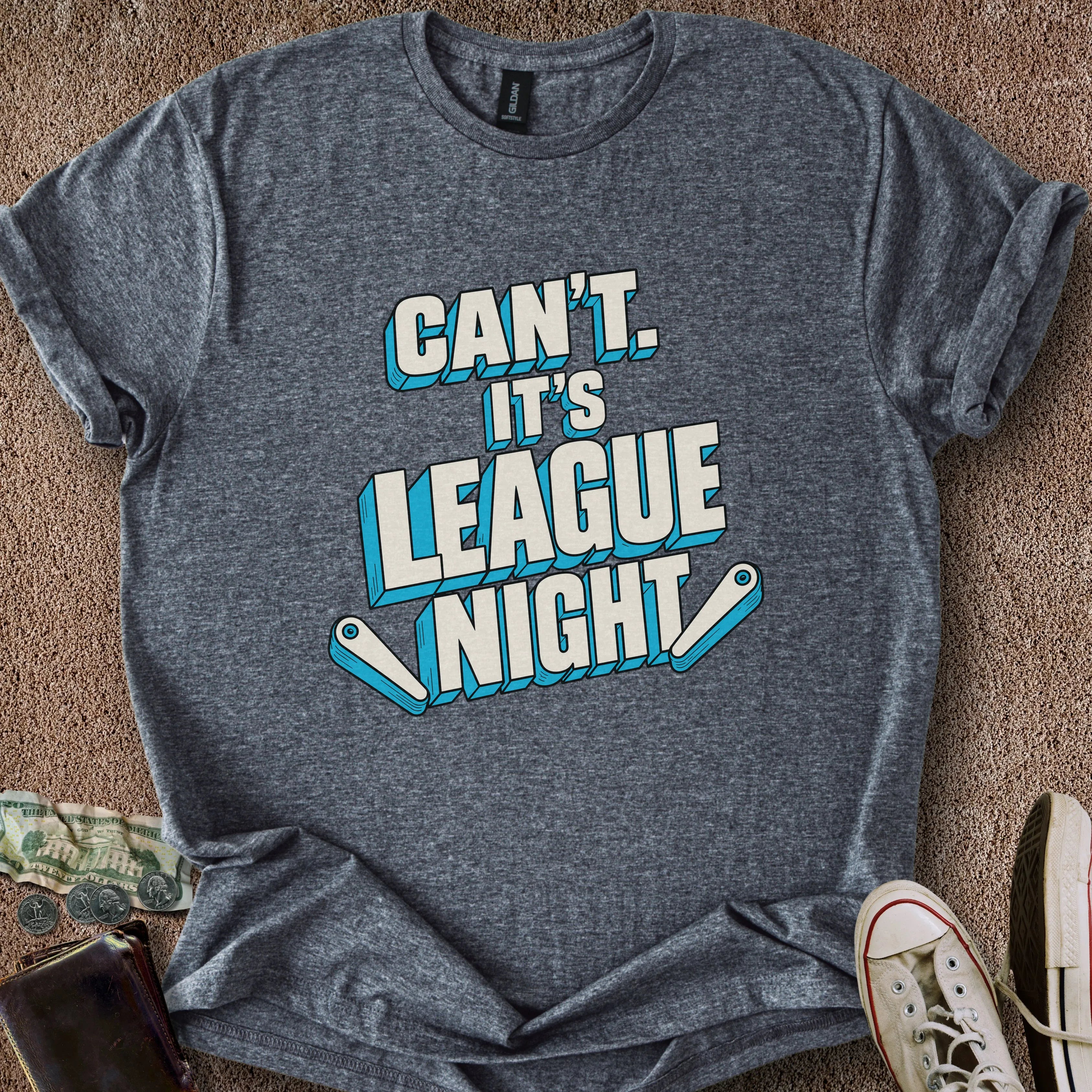 Printify T-Shirt Dark Heather / S League Night T-Shirt