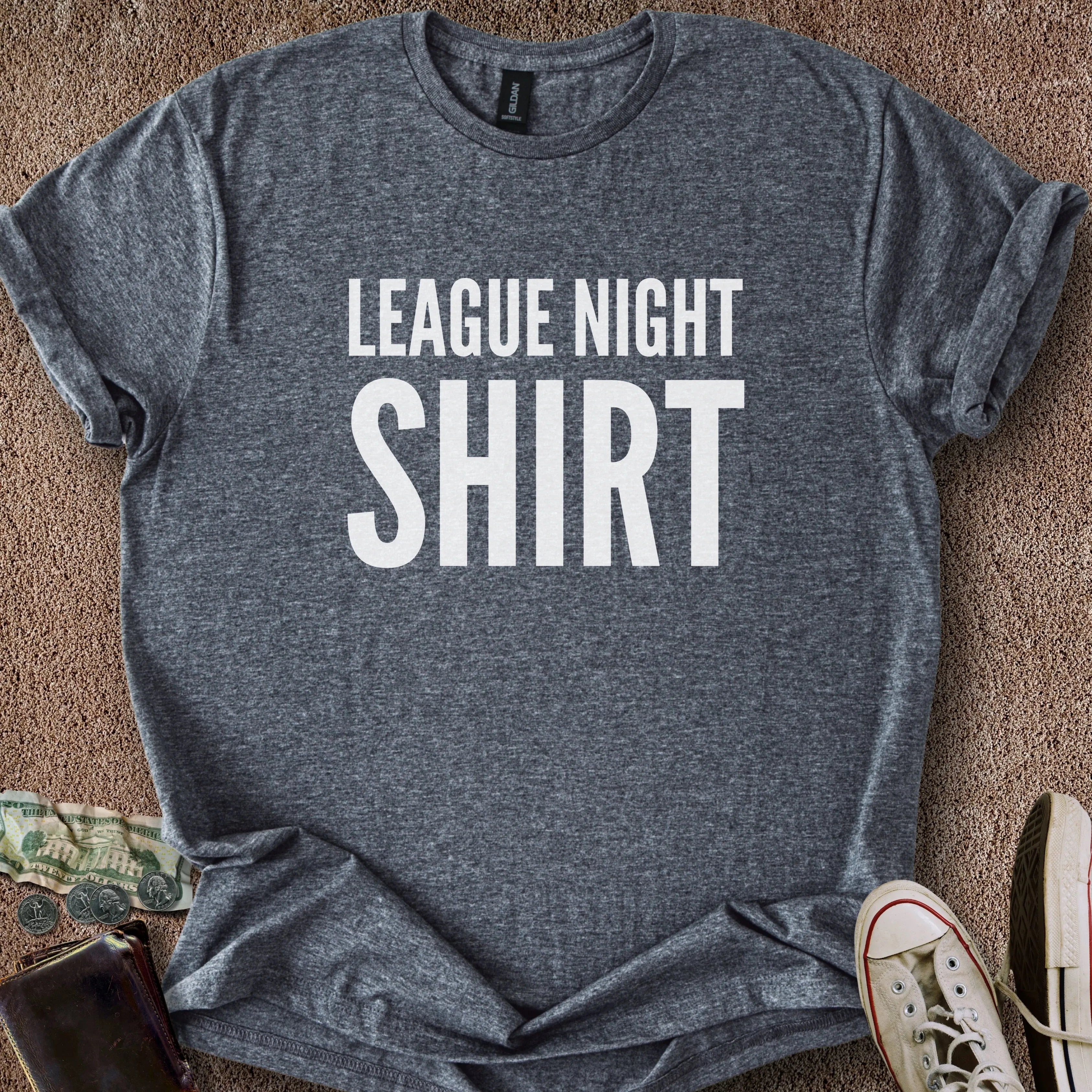 Printify T-Shirt Dark Heather / S League Night T-Shirt