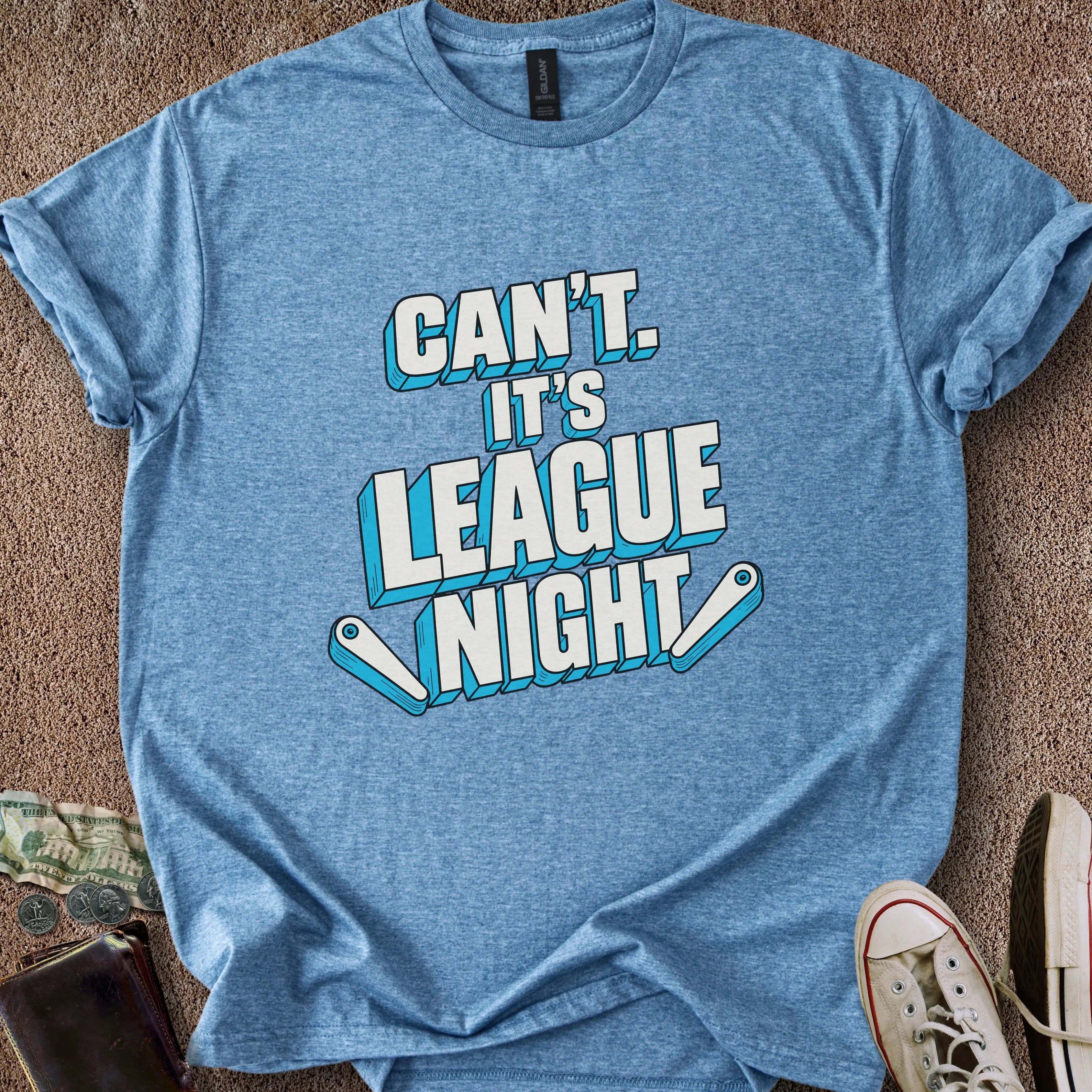 Printify T-Shirt Heather Indigo / S League Night T-Shirt