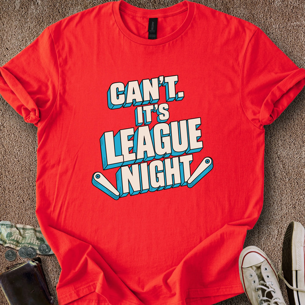 Printify T-Shirt Red / S League Night T-Shirt