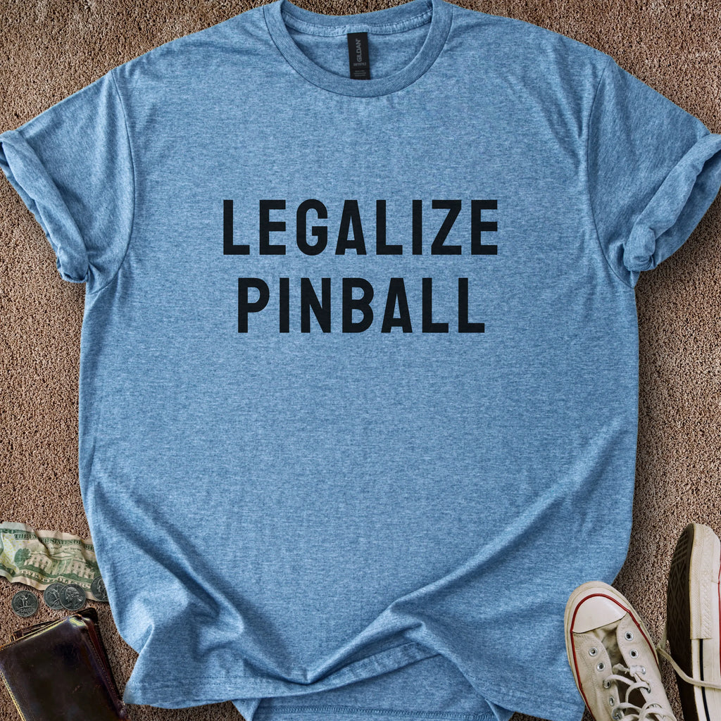 Printify T-Shirt Heather Indigo / S Legalize Pinball T-Shirt