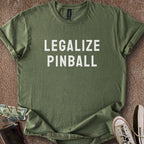 Printify T-Shirt Military Green / S Legalize Pinball T-Shirt