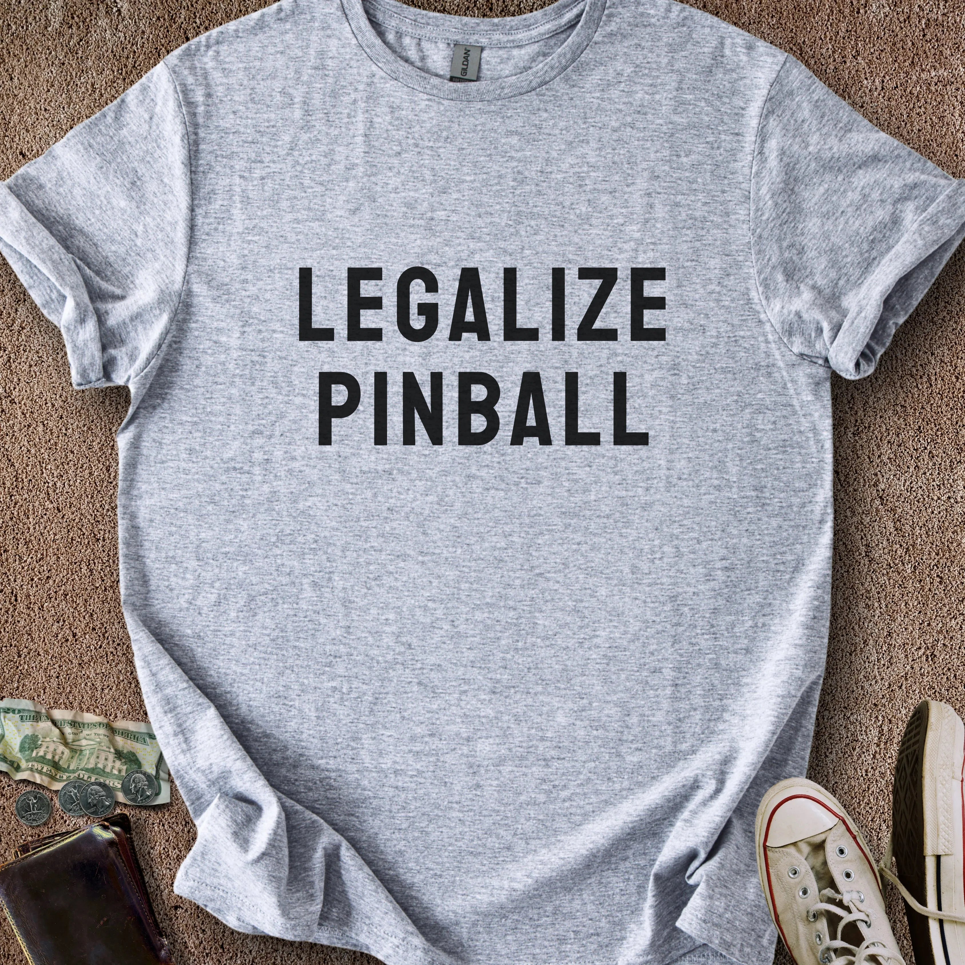 Printify T-Shirt Sport Grey / S Legalize Pinball T-Shirt
