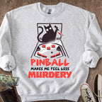 Printify Sweatshirt S / Ash Less Murdery Sweatshirt