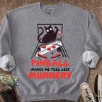 Printify Sweatshirt S / Graphite Heather Less Murdery Sweatshirt
