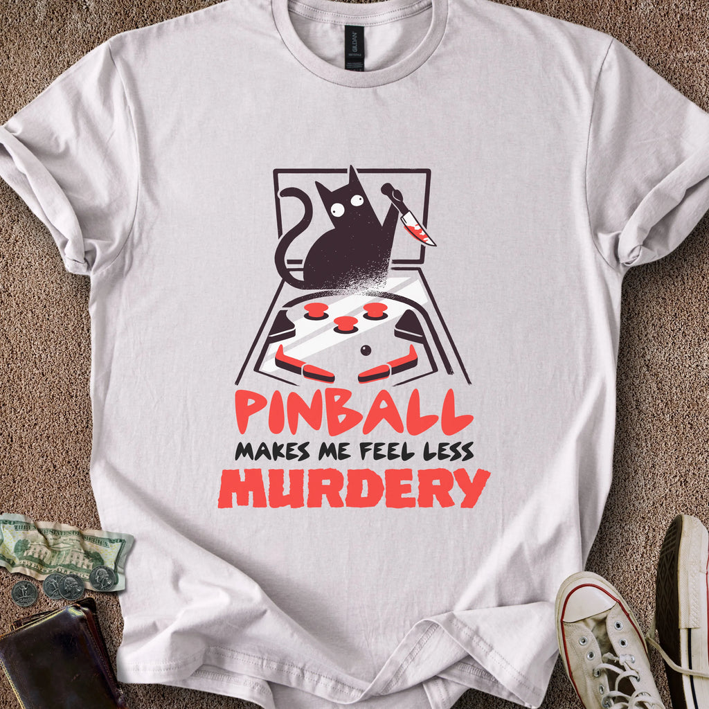 Printify T-Shirt Ice Grey / S Less Murdery T-Shirt