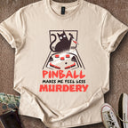 Printify T-Shirt Sand / S Less Murdery T-Shirt