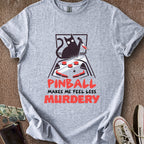 Printify T-Shirt Sport Grey / S Less Murdery T-Shirt