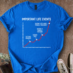 Printify T-Shirt Royal / S Life Event Graph T-Shirt