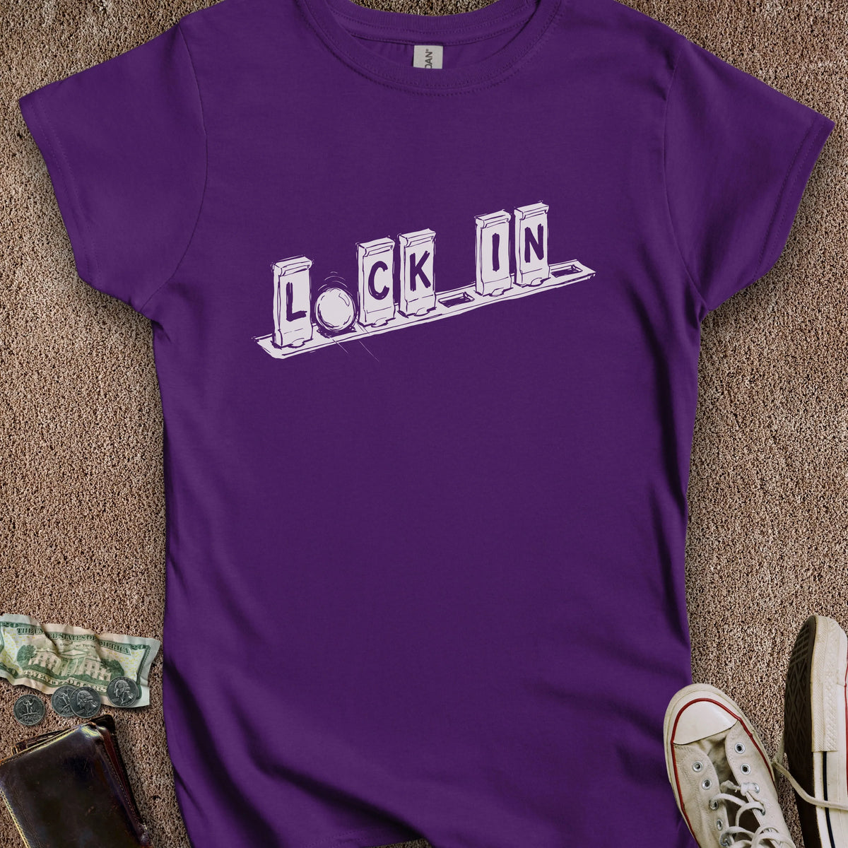 Printify T-Shirt Lock In Women's T-Shirt