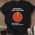 Printify T-Shirt Black / S Loser Pie Chart T-Shirt