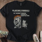 Printify T-Shirt Black / S Me Playing Pinball T-Shirt